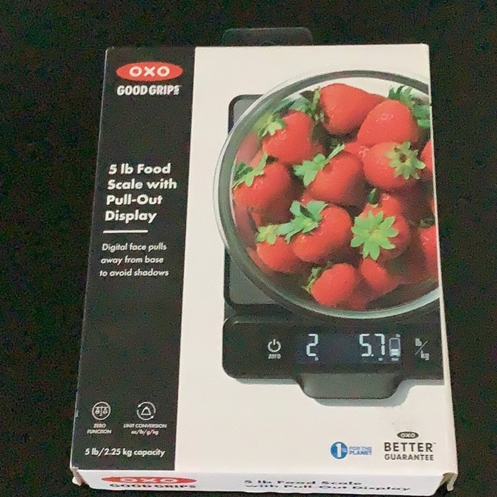 Oxo Good Grips 5 lb Food Scale with Pull Out Display New In Box